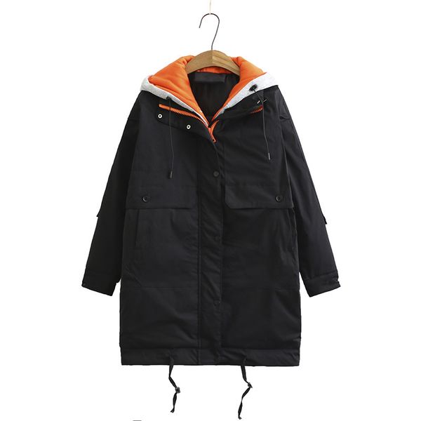 warm winter woman's coat long parka fashion thick with hood women's clothing jacket 8kkh, Black
warm winter woman's coat long parka fashion thick with hood women's clothing jacket 8kkh, Black