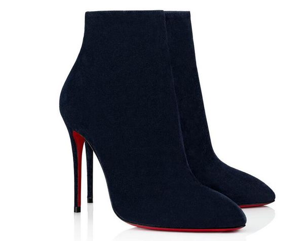 new elegant womens high heels 100mm boot red bottom ankle winter leather pumps paris boots size 35-41, Black
new elegant womens high heels 100mm boot red bottom ankle winter leather pumps paris boots size 35-41, Black