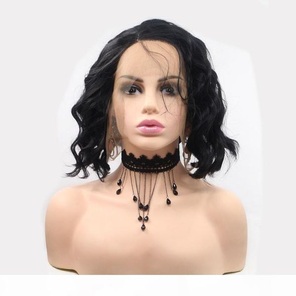 hairstyles black color short curly hair wigs synthetic hair high temperature fiber for black womennt synthetic wig 
hairstyles black color short curly hair wigs synthetic hair high temperature fiber for black womennt synthetic wig