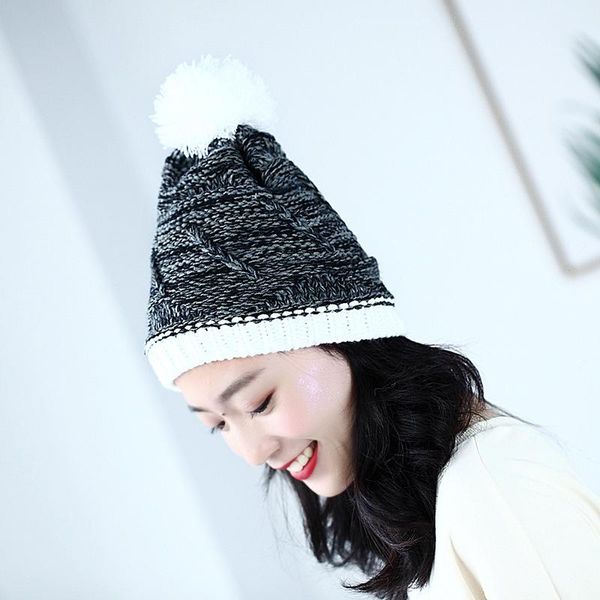 beanie/skull caps men and women's hat winter warm christmas decorating hats knitted wool beanies hip hop ski cap ball, Blue;gray
beanie/skull caps men and women's hat winter warm christmas decorating hats knitted wool beanies hip hop ski cap ball, Blue;gray