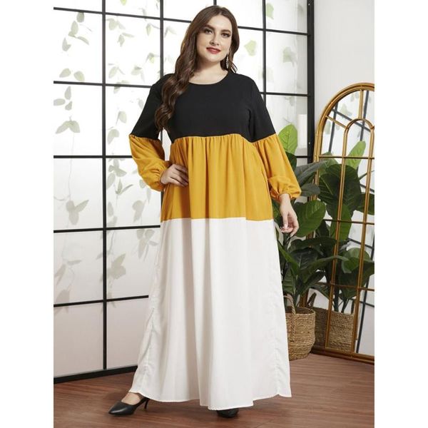casual dresses 2021 women spring fall brief fashion color block splicing full sleeve loose maxi dress plus size arabic muslim robe, Black;gray
casual dresses 2021 women spring fall brief fashion color block splicing full sleeve loose maxi dress plus size arabic muslim robe, Black;gray