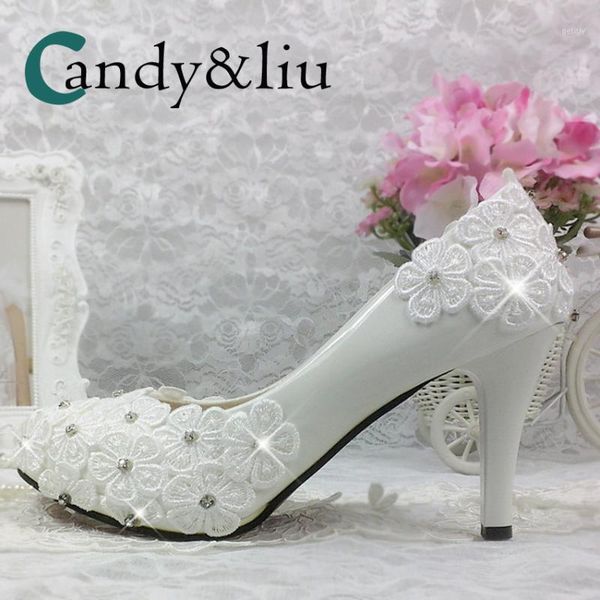 white lace flower wedding shoes applique chunky heel slip-on round toe with platform women pumps for party banquet bridesmaid1, Black
white lace flower wedding shoes applique chunky heel slip-on round toe with platform women pumps for party banquet bridesmaid1, Black
