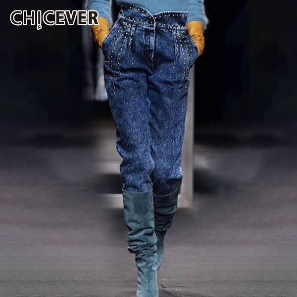 chicever rivet jeans trousers for women ruffle high waist large sizes denim pantsfemale streetwear fashion autumn tide 201030, Blue
chicever rivet jeans trousers for women ruffle high waist large sizes denim pantsfemale streetwear fashion autumn tide 201030, Blue