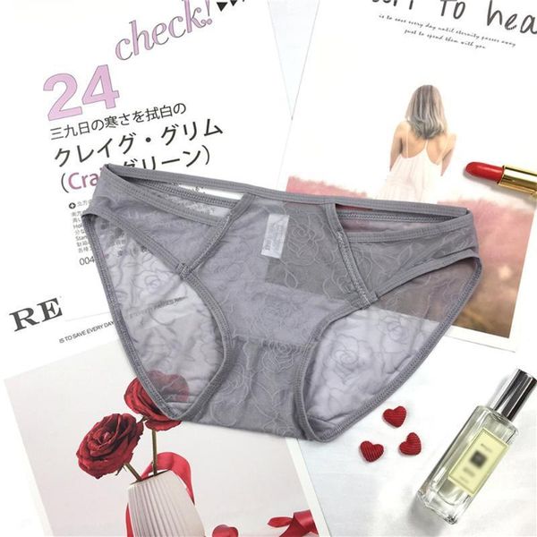 summer new hollowed-out underwear female lace low waist comfortable seamless micro-transparent briefs1, Black;pink
summer new hollowed-out underwear female lace low waist comfortable seamless micro-transparent briefs1, Black;pink
