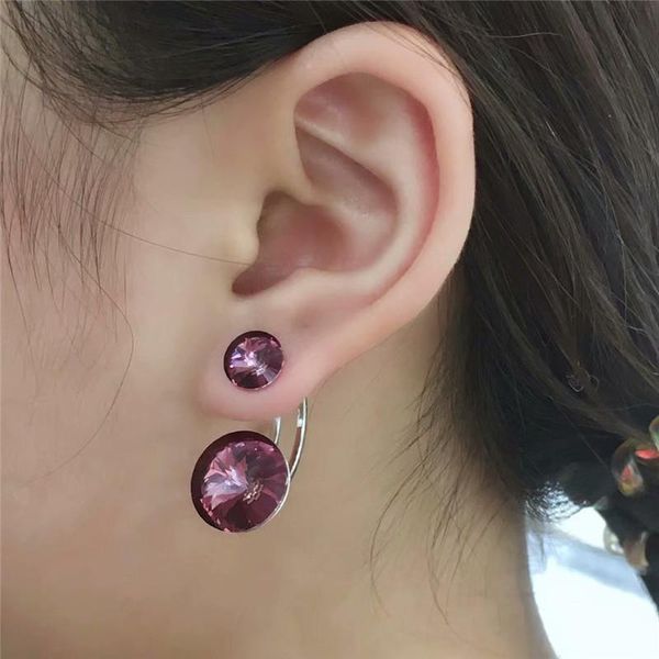 selling doulbe round rivoli stones earring crystals from austria 2020 latest design for women party wedding jewelry gifts, Silver
selling doulbe round rivoli stones earring crystals from austria 2020 latest design for women party wedding jewelry gifts, Silver