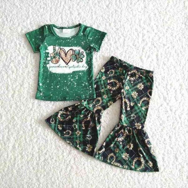 kids short sleeve outfits girls green and bells 2pieces set toddler st patrick cloth suit, White
kids short sleeve outfits girls green and bells 2pieces set toddler st patrick cloth suit, White