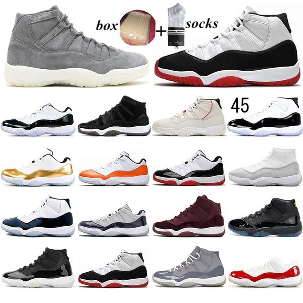 with box jumpman 11 basketball shoes 11s heiress gamma blue high white bred 96 infrared varsity red sports sneakers for men women 36-47
with box jumpman 11 basketball shoes 11s heiress gamma blue high white bred 96 infrared varsity red sports sneakers for men women 36-47