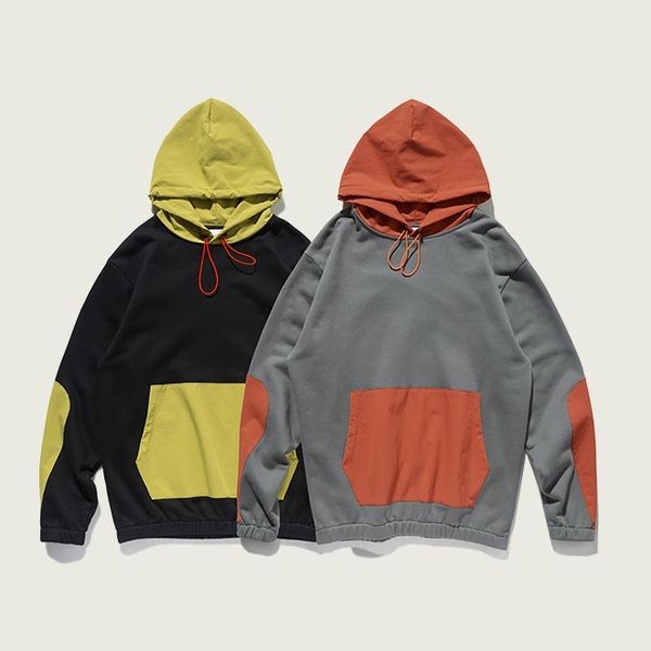 men fashion hoodies sweatshirts patchwork hooded pockets fashion casual hoodies long sleeve workout leisure male pullovers streetwear, Black
men fashion hoodies sweatshirts patchwork hooded pockets fashion casual hoodies long sleeve workout leisure male pullovers streetwear, Black