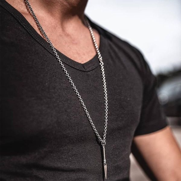 pendant necklaces 2021 fashion spear necklace men stainless steel chain for trendy jewelry gift, Silver
pendant necklaces 2021 fashion spear necklace men stainless steel chain for trendy jewelry gift, Silver