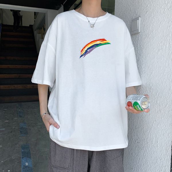 raiow print short sleeve t-shirt men's round neck summer fattening oversize fashion fat man loose korean small fresh, White;black
raiow print short sleeve t-shirt men's round neck summer fattening oversize fashion fat man loose korean small fresh, White;black