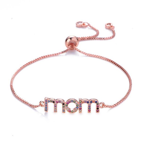 fashion gold color \"mom\" charm bracelets for women girl adjustable chain luxury cz zircon jewelry gift qylakx, Golden;silver
fashion gold color \"mom\" charm bracelets for women girl adjustable chain luxury cz zircon jewelry gift qylakx, Golden;silver