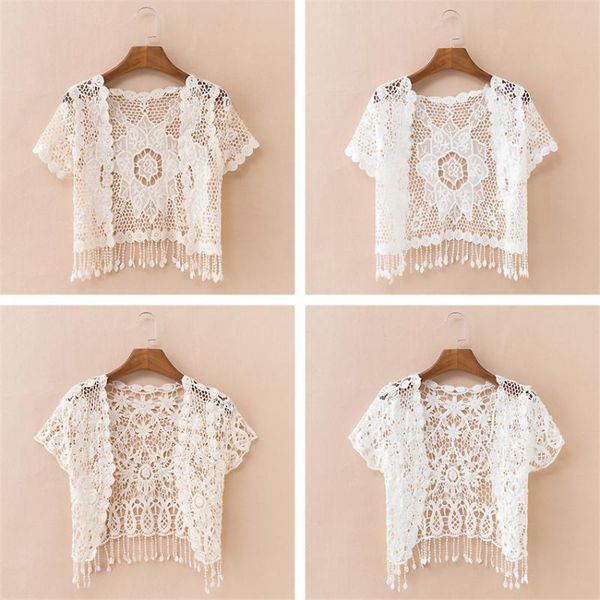 women's jackets 2021 fashion summer elegant women hollow out shawl capes lady white kintted wraps lace wrap bolero accessories coat 73, Black;brown
women's jackets 2021 fashion summer elegant women hollow out shawl capes lady white kintted wraps lace wrap bolero accessories coat 73, Black;brown