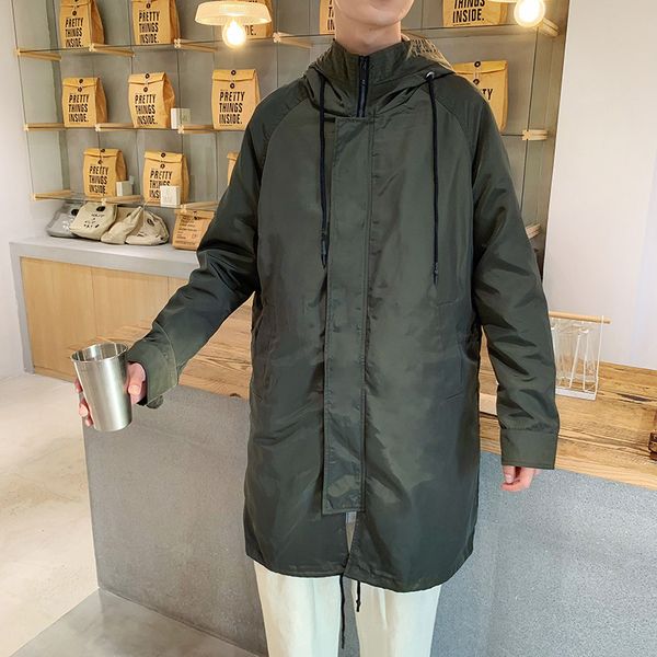 2020 black classic new autumn casual male long trench coat men's streetwear jacket, Black;brown
2020 black classic new autumn casual male long trench coat men's streetwear jacket, Black;brown