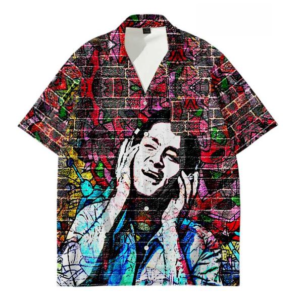 men's casual shirts 2021 fashion blouse 3d short sleeve chest pocket women harajuku streetwear street style clothes, White;black
men's casual shirts 2021 fashion blouse 3d short sleeve chest pocket women harajuku streetwear street style clothes, White;black