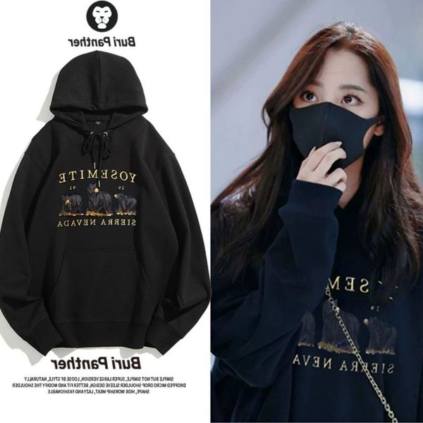 oouyang nana's same sweater women's cotton plush black three bear hoods loose and simple, versatile, long sleeve fashion
oouyang nana's same sweater women's cotton plush black three bear hoods loose and simple, versatile, long sleeve fashion
