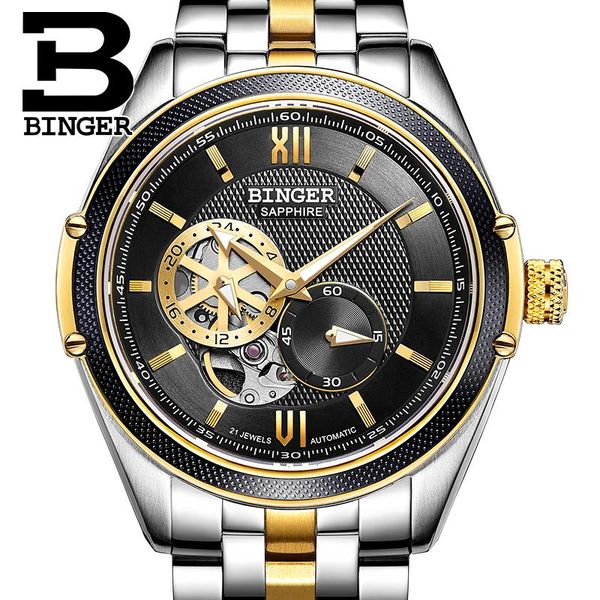 wristwatches switzerland binger watch men miyota automatic mechanical movement watches sapphire waterproof reloj hombre b-1165-1, Slivery;brown
wristwatches switzerland binger watch men miyota automatic mechanical movement watches sapphire waterproof reloj hombre b-1165-1, Slivery;brown