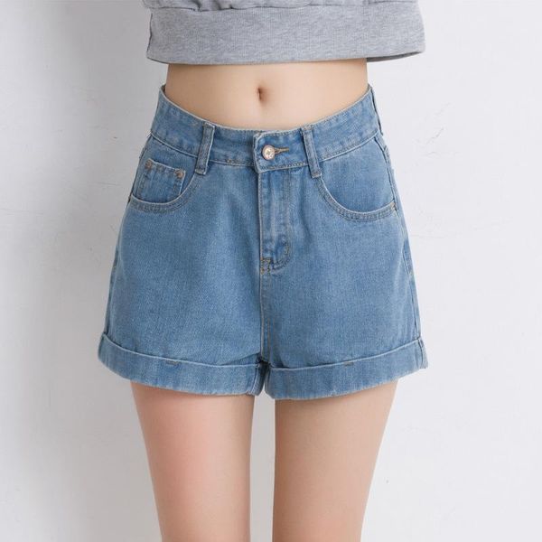 summer female high waist denim shorts crimping wide leg loose large size thin women short jeans z21601, White;black
summer female high waist denim shorts crimping wide leg loose large size thin women short jeans z21601, White;black