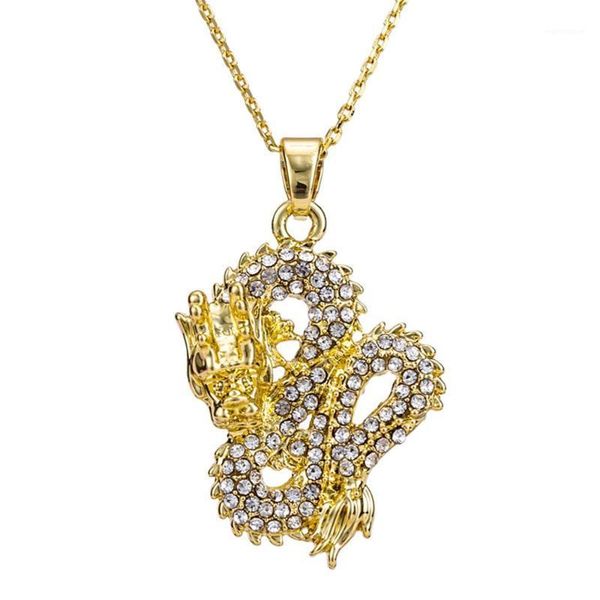 Gold Color Dragon Pendant with Zircon Inlay Necklace for Women Men Wedding Birthday Gifts1, Golden;silver
Gold Color Dragon Pendant with Zircon Inlay Necklace for Women Men Wedding Birthday Gifts1, Golden;silver