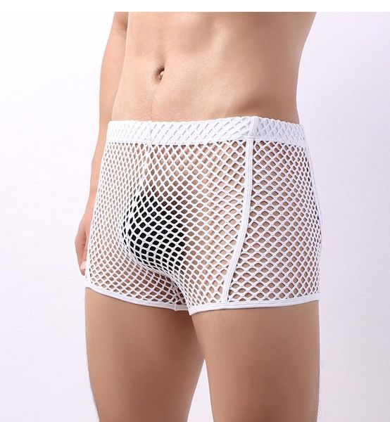 underpants boxershorts men gay mesh fish net transparent lingerie boxer underwear, Black;white
underpants boxershorts men gay mesh fish net transparent lingerie boxer underwear, Black;white