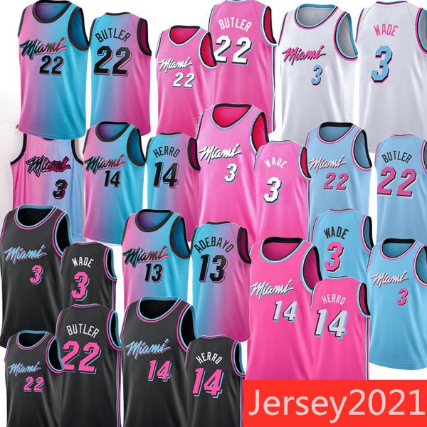 men dwyane 3 wade jimmy 22 butler jerseys tyler 14 herro bam 13 adebayo 55 robinson 2020-21 pink bule white city basketball jersey, Black;red
men dwyane 3 wade jimmy 22 butler jerseys tyler 14 herro bam 13 adebayo 55 robinson 2020-21 pink bule white city basketball jersey, Black;red