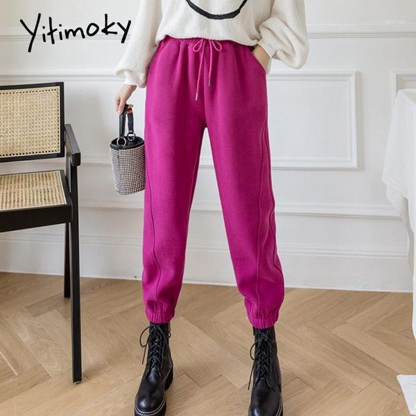 women's pants & capris yitimoky fleece warm joggers women candy streetwear loose elastic waist plus size black sweatpants winter 20211, Black;white
women's pants & capris yitimoky fleece warm joggers women candy streetwear loose elastic waist plus size black sweatpants winter 20211, Black;white