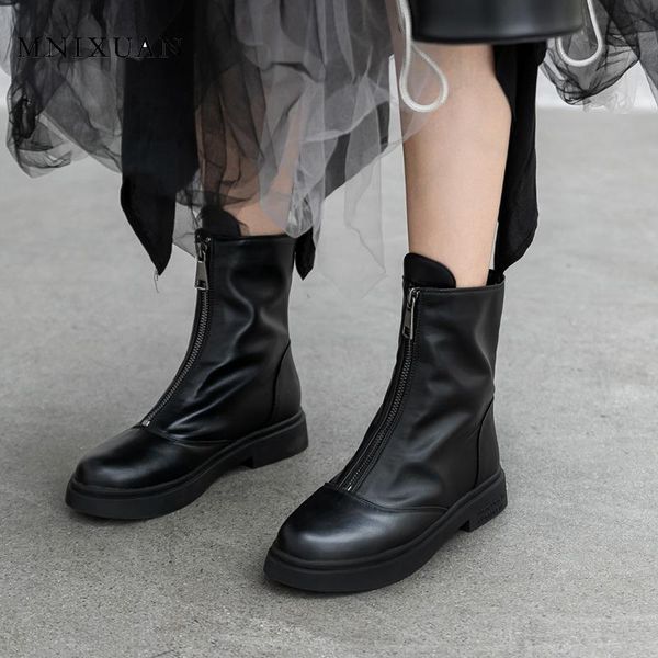 boots mnixuan handmade 2021 autumn winter round toe women shoes western ankle black booties block heels short big size
boots mnixuan handmade 2021 autumn winter round toe women shoes western ankle black booties block heels short big size