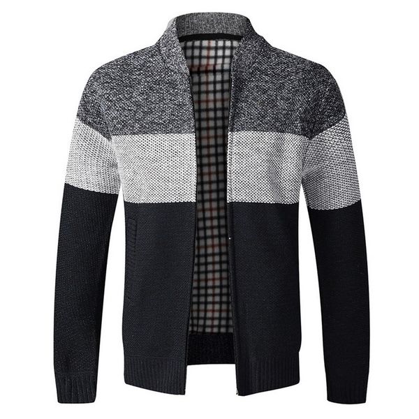 autumn men's sweater casual long sleeves thickening plus size velvet warm trend shirt sweater jacket coat 201022, White;black
autumn men's sweater casual long sleeves thickening plus size velvet warm trend shirt sweater jacket coat 201022, White;black