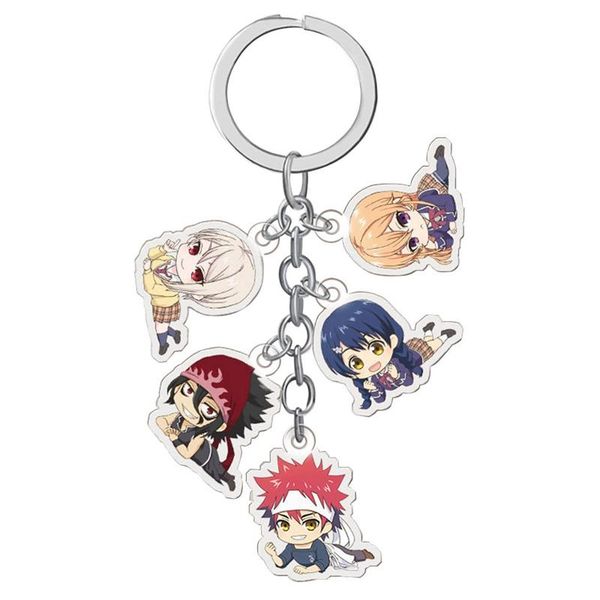 5-in-1 anime keychain japanese cartoon acrylic surrounding restaurant boyfriend friendship car keychain chain pendant keyring, Silver
5-in-1 anime keychain japanese cartoon acrylic surrounding restaurant boyfriend friendship car keychain chain pendant keyring, Silver