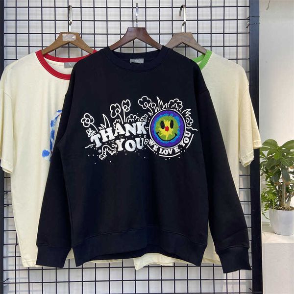 men's hoodies 2022 new embroidered smiley face pullover sweater printed plush hip hop trendy coat, Black
men's hoodies 2022 new embroidered smiley face pullover sweater printed plush hip hop trendy coat, Black