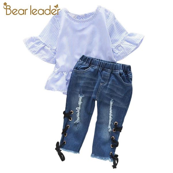 bear leader girls fashion outfits new spring kids baby striped blouses and jeans clothing sets 2pcs children casual clothes 2-6y, White
bear leader girls fashion outfits new spring kids baby striped blouses and jeans clothing sets 2pcs children casual clothes 2-6y, White