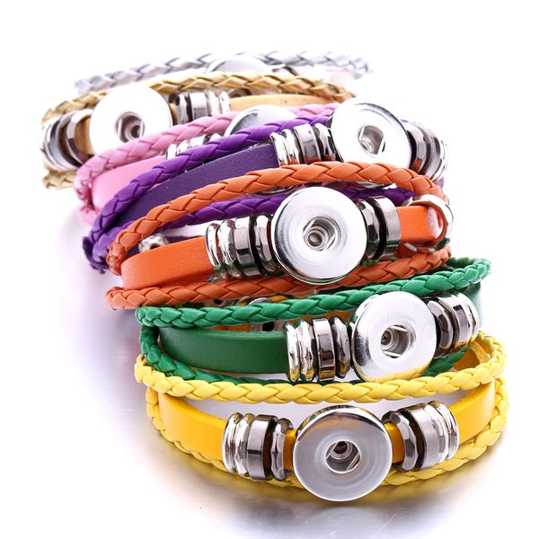 ginger diy noosa multilayer 18mm snap button braided leather bracelet women men snaps jewelry, Golden;silver
ginger diy noosa multilayer 18mm snap button braided leather bracelet women men snaps jewelry, Golden;silver