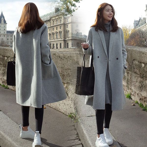 autumn plus size xxl 3xl 4xl 5xl 6xl women's loose woolen winter women wool & blends jacket long coat, Black
autumn plus size xxl 3xl 4xl 5xl 6xl women's loose woolen winter women wool & blends jacket long coat, Black