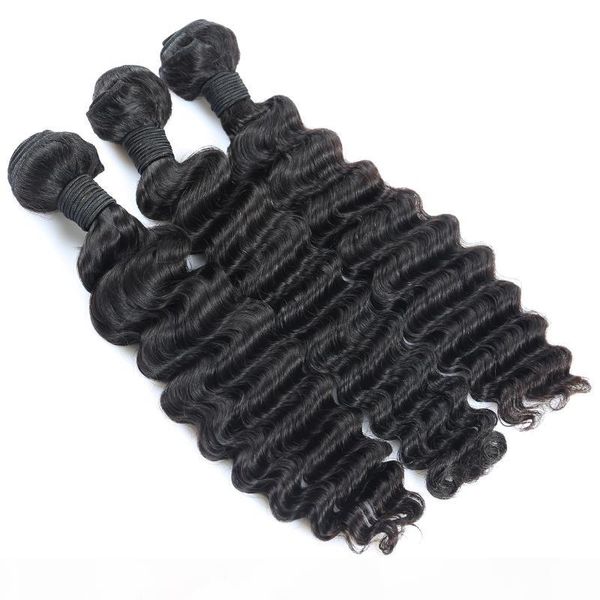 brazilian virgin hair deep wave bundles 100% hair extension natural color human hair weave 10"-28, Black
brazilian virgin hair deep wave bundles 100% hair extension natural color human hair weave 10"-28, Black