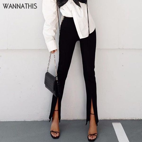wannathis casual pencil pants women trousers autumn elegant high waist hem zipper split slim pants 2021 fashion streetwear, Black;white
wannathis casual pencil pants women trousers autumn elegant high waist hem zipper split slim pants 2021 fashion streetwear, Black;white