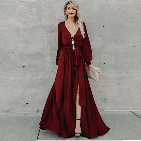 2021 wire red elegant v-neck front open self belted club party wrap dress tunic women streetwear maxi dress vestidos a528, Black;gray
2021 wire red elegant v-neck front open self belted club party wrap dress tunic women streetwear maxi dress vestidos a528, Black;gray