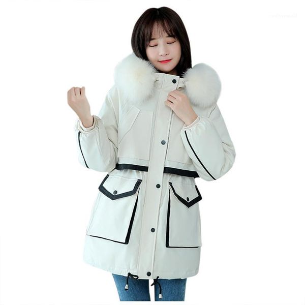 women's down & parkas 2021 women winter jackets cotton padded hooded coat plus size mujer coats long fashion female fur collar coats1, Black
women's down & parkas 2021 women winter jackets cotton padded hooded coat plus size mujer coats long fashion female fur collar coats1, Black