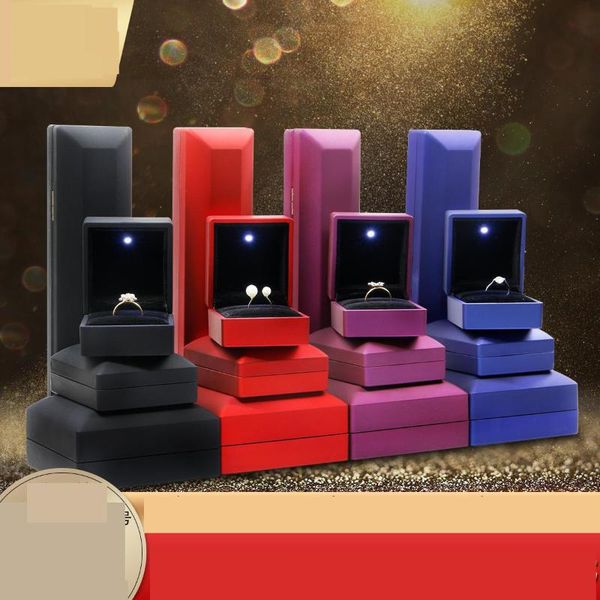 new fashion led light earring necklace rings display jewlery box personalized luxury wedding ring trinket jewelry packaging box, Pink;blue
new fashion led light earring necklace rings display jewlery box personalized luxury wedding ring trinket jewelry packaging box, Pink;blue