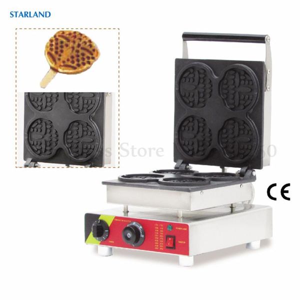 commercial snack maker round shape figured waffle machine 4 moulds stainless steel lolly waffle maker
commercial snack maker round shape figured waffle machine 4 moulds stainless steel lolly waffle maker