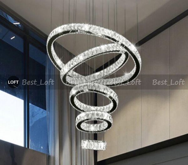 luxury large 1/2/3/4/5/6/7/8rings led round crystal chandelier light spiral pendant lamp modern chandelier light fixtures stair dimming
luxury large 1/2/3/4/5/6/7/8rings led round crystal chandelier light spiral pendant lamp modern chandelier light fixtures stair dimming