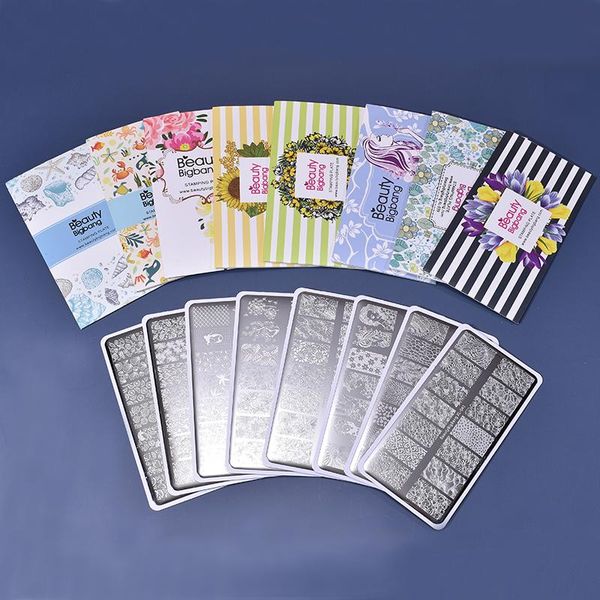 nail art kits stamping pcs beautybigbang 8 plates set classical style different flower leaves image 6*12cm beauty bigbang template
nail art kits stamping pcs beautybigbang 8 plates set classical style different flower leaves image 6*12cm beauty bigbang template