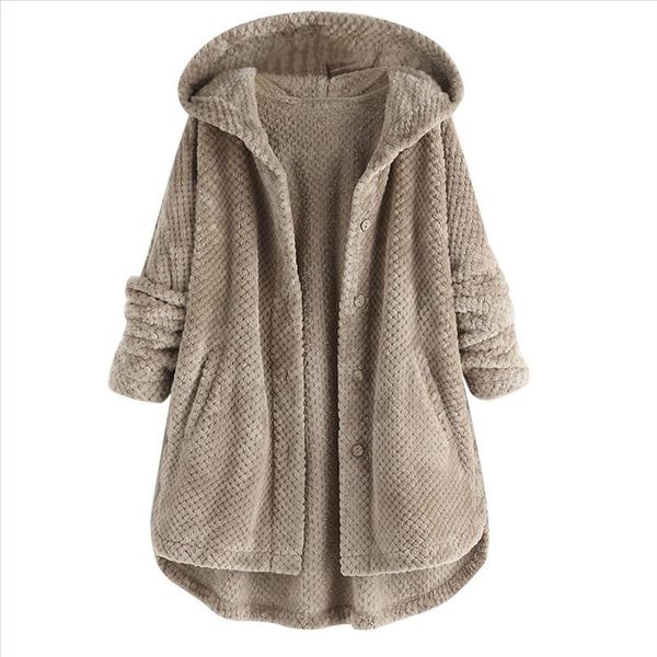 winter plush coat women plus size 5xl irregular button pocket hooded long sleeve thick warm casual outwear coat zer, Black;brown
winter plush coat women plus size 5xl irregular button pocket hooded long sleeve thick warm casual outwear coat zer, Black;brown