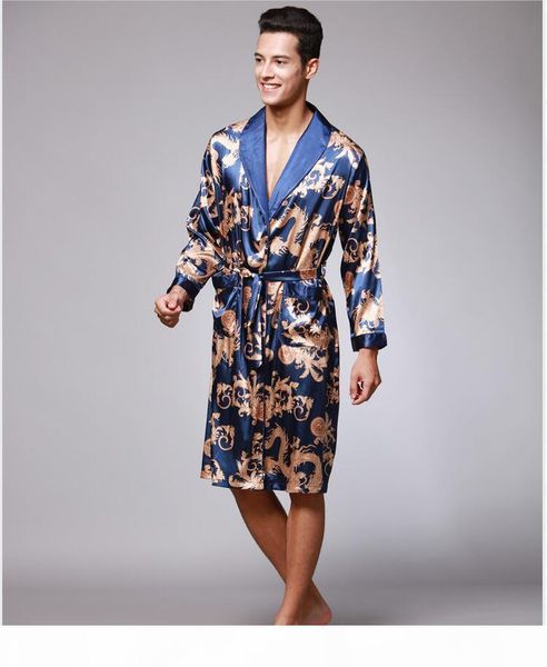 2017 men's robe fashion printed long-sleeve male bathrobes kimono v-neck sleepwear summer 545, Black;brown
2017 men's robe fashion printed long-sleeve male bathrobes kimono v-neck sleepwear summer 545, Black;brown