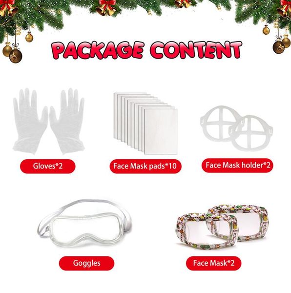 christmas gifts sets 2021 new year party protective suit 1box=glove*2 + mask pads*10+ mask holder*2 + googles*1+ face mask*2 stock e111701, Black;white
christmas gifts sets 2021 new year party protective suit 1box=glove*2 + mask pads*10+ mask holder*2 + googles*1+ face mask*2 stock e111701, Black;white