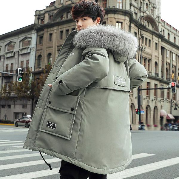 boutique male han edition of 2020 new winter long thickening coat clothes down cotton-padded jacket winter cotton-padded jacket, Black
boutique male han edition of 2020 new winter long thickening coat clothes down cotton-padded jacket winter cotton-padded jacket, Black