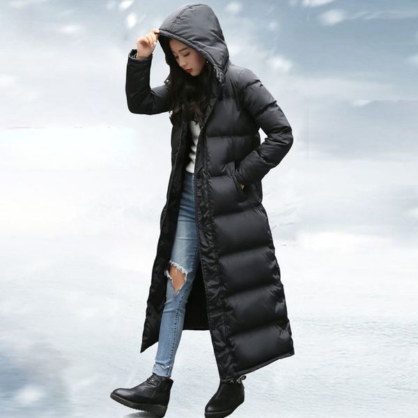 2019 winter jacket women long down parka 90%white duck down coat hooded thick warm plus size female waterproof winter coat women y200107, Black
2019 winter jacket women long down parka 90%white duck down coat hooded thick warm plus size female waterproof winter coat women y200107, Black