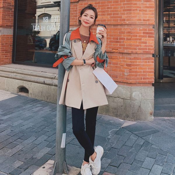 lanmrem autumn patchwork contrast color fashion trench famale double-breasted mid-length windbreaker coat for women lj201128, Tan;black
lanmrem autumn patchwork contrast color fashion trench famale double-breasted mid-length windbreaker coat for women lj201128, Tan;black