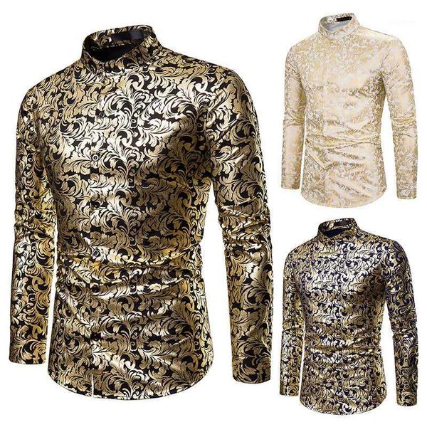 men hipster nightclub hip hop gold bronzing printed dress shirt night club bar party wear slim male long sleeve shirts dt17971, White;black
men hipster nightclub hip hop gold bronzing printed dress shirt night club bar party wear slim male long sleeve shirts dt17971, White;black