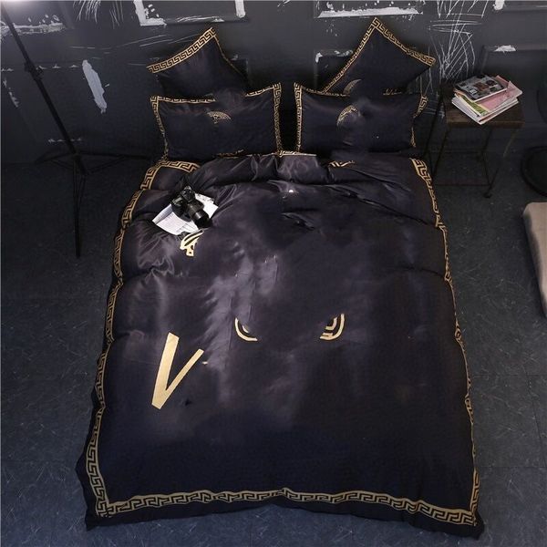 2020 cool designer bedding sets black  size designer bedding 4 pcs set black and gold luxury bedding for home 
2020 cool designer bedding sets black  size designer bedding 4 pcs set black and gold luxury bedding for home