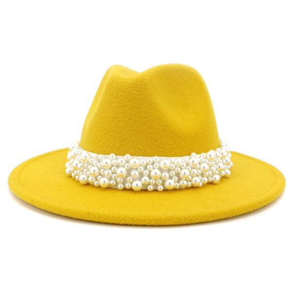 wide brim hats 2021 women imitation wool felt fedora fashion party female dress hat pearl ribbon decor white, Blue;gray
wide brim hats 2021 women imitation wool felt fedora fashion party female dress hat pearl ribbon decor white, Blue;gray
