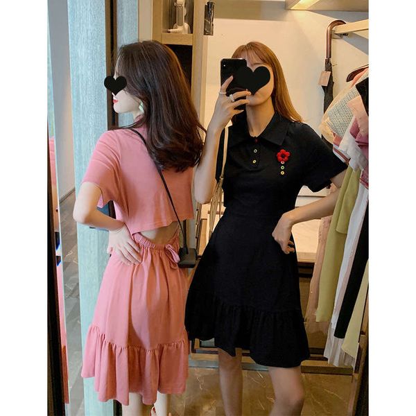 polo collar dress 2019 new summer fairy french small platycodon with waistline showing thin and worldly weariness skirt, Black;gray
polo collar dress 2019 new summer fairy french small platycodon with waistline showing thin and worldly weariness skirt, Black;gray